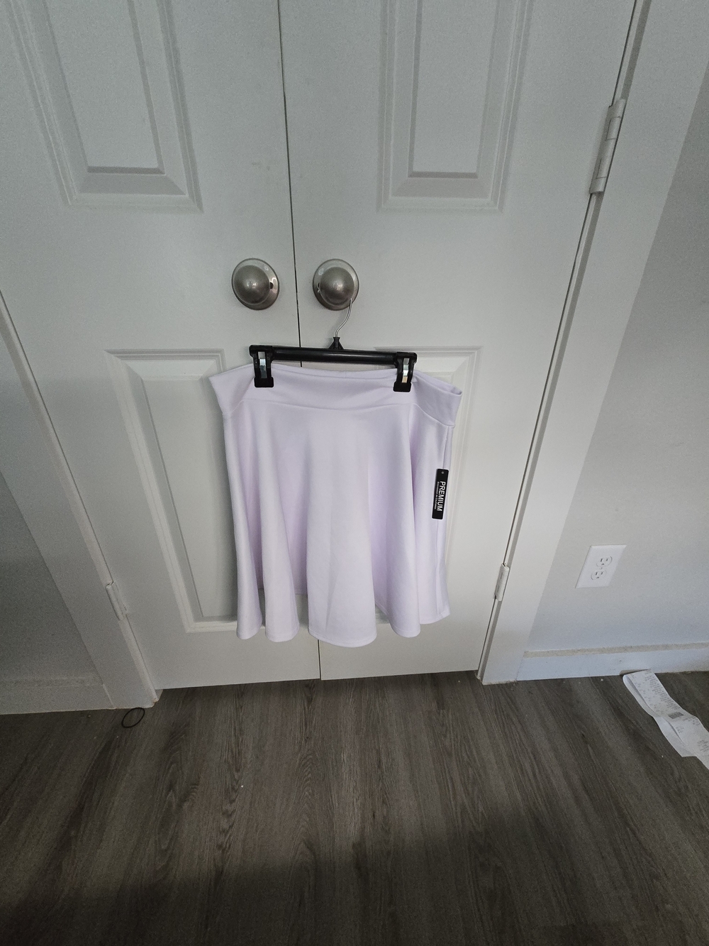 Women’s White A-Line Skirt